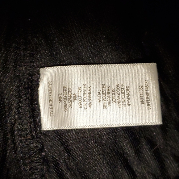 Black Mini Skater Skirt, size L - Picture 4 of 7